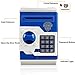 Jhua Cartoon Piggy Bank Password Electronic Money Bank Safe Saving Box ATM Bank Safe Locks Panda Smart Voice Prompt Money Piggy Box for Children (Blue)
