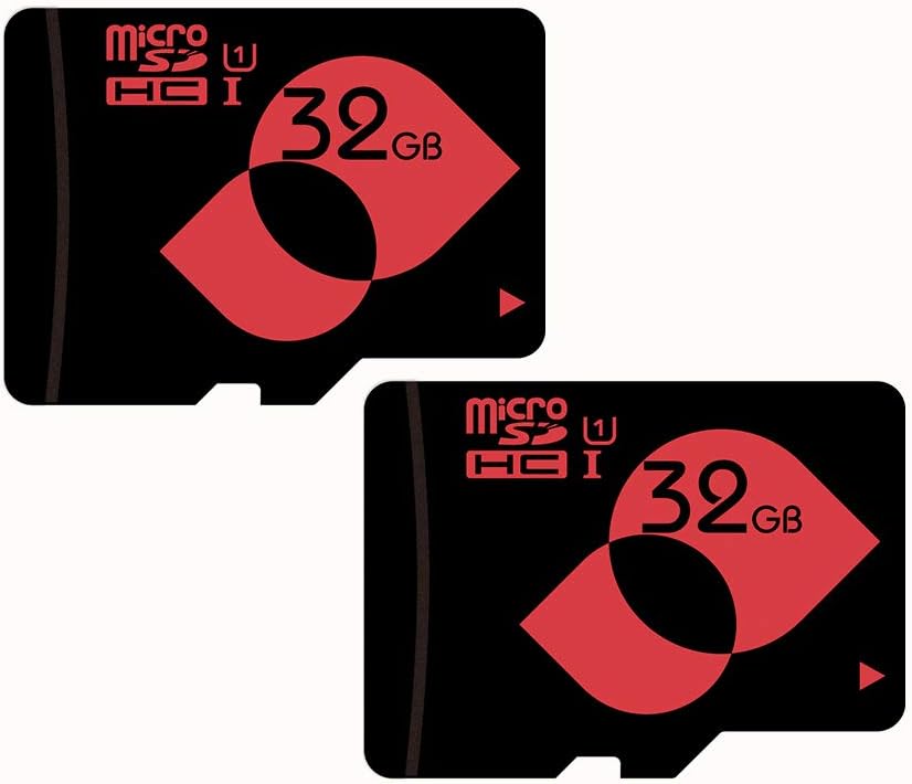 mengmi Micro SD Card 32GB TF Card Class 10 U1 microSDHC 2-Pack Memory Card Gopro with SD Adapter for Dash Cam Action Cam - 2 Pack(U1 32GB)