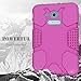 Hocase Galaxy Tab E Lite 7.0 (2016) Case, Rugged Heavy Duty Kids Proof Protective Case for Galaxy Tab E Lite 7.0 SM-T113NDWAXAR/SM-T113NYKAXAR - Deep Pink/Teal Blue
