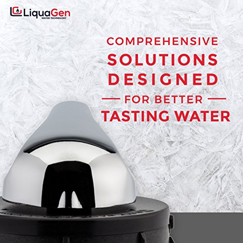 LiquaGen - Whole House Home Water Filtration System (1 Mil. Gal. Capacity + Salt Free System)
