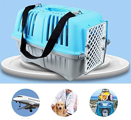 色 産業 研究開発用品 B0bj7wrc 55 屋外犬小屋 車 バイク 激安超特価 ペットキャリー Size X X キャリーコンテナ 新作製品 世界最高品質人気 B0bj7wrc 青 100 品質保証 33cm 正規品送料無料 ポータブルペットキャリア犬猫犬小屋トップローディング360度