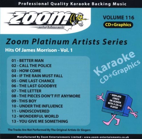 Zoom Karaoke CD+G - Platinum Artists 116: James Morrison  
