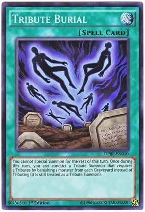 Amazon 遊戯王 英語版 Dprp En010 Tribute Burial 埋葬されし生け贄 スーパーレア 1st Edition トレカ 通販