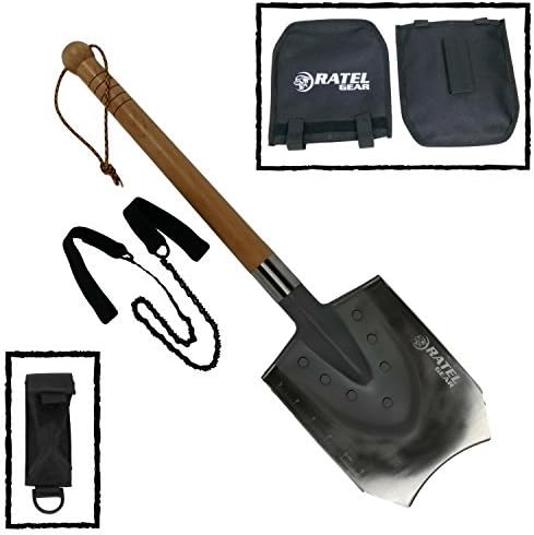 3 in 1 Tool, Manual Chainsaw, Camping Shovel, Camping Axe, Machete, Ideal for Camping, Hiking, Off-Road and prepping Necessitool