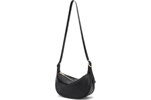 LEAMEKOR Small Crossbody Bags for Women, Crescent Shoulder Bag Dumpling Bag Half Moon Everyday Purse for Travel - Vegan Leather