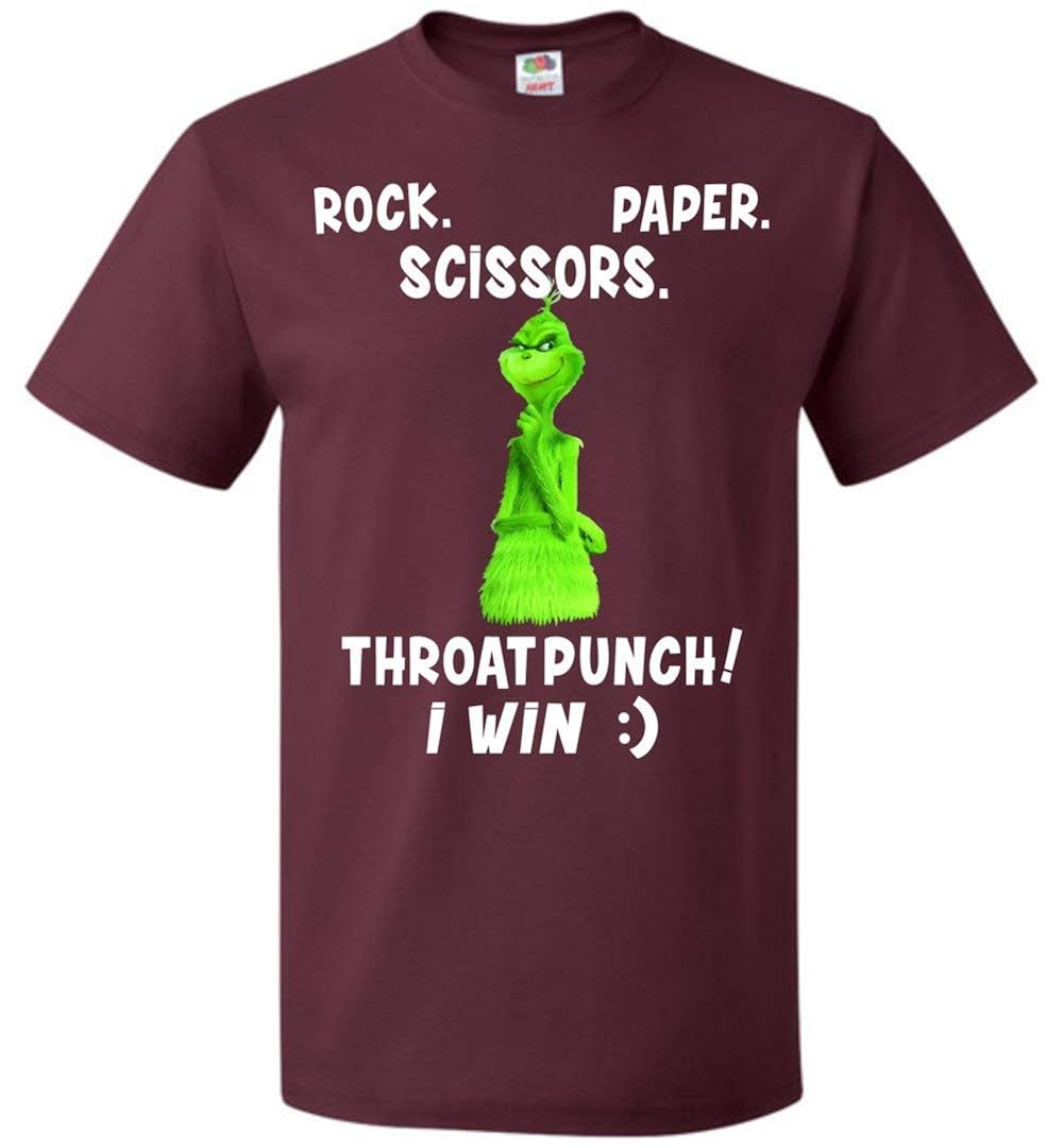 Download Rock Paper Scissors Throat Punch I Win S Grinch Christmas ...