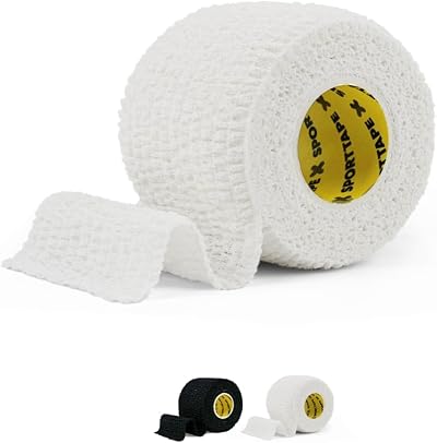 SPORTTAPE Tearable 5cm x 4.5m Elastic Adhesive Bandage White Roll