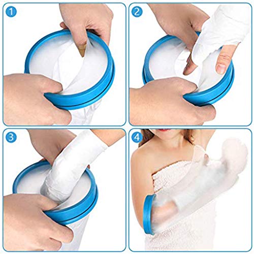 WONdere New Reusable Waterproof Hand Foot Cast Bandage Protector Clear Bathing Cover Adult And Children (G) - Thumbnail 5