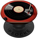 Vinyl Record Player Vinyl Collector Retro Music Lover PopSockets Adhesive PopGrip
