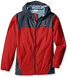 Columbia Big Boys' Glennaker Rain Jacket, Super Sonic/Graphite, Small