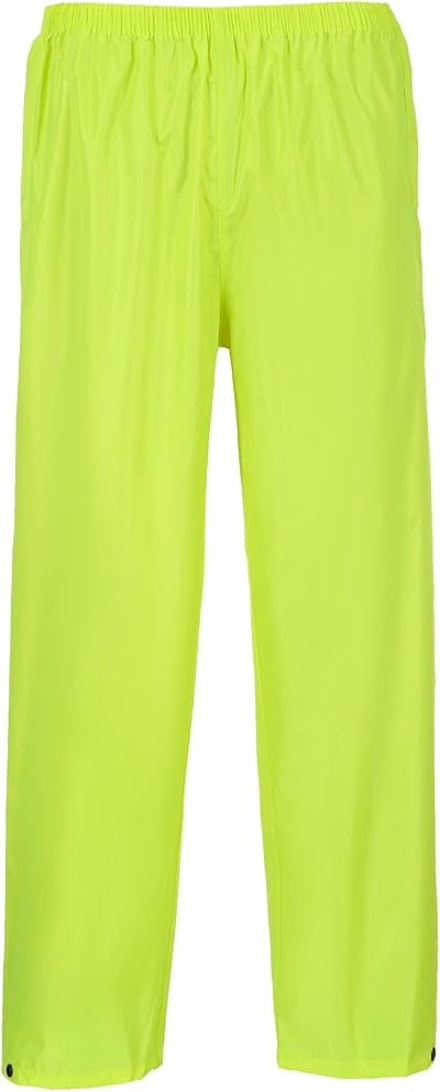 Portwest S441 Classic Rain Trousers Waterproof Overtrousers Yellow M