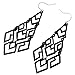 D EXCEED Women's Chandelier Drop Earrings Gift Wrapped Fashion Gold Cutout Tiered Dangle Drop Earrings