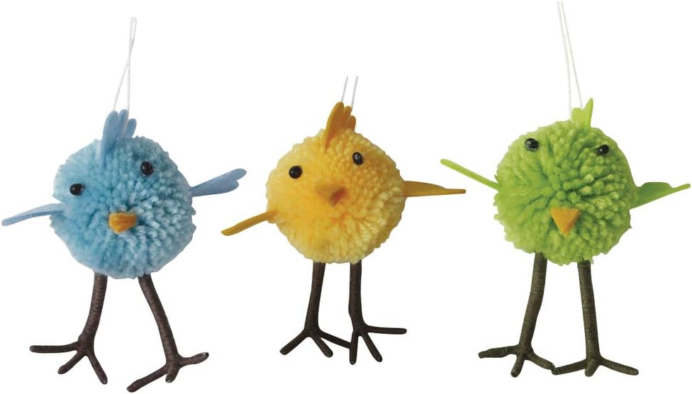 Fluffy Pom Pom Easter Chick Craft Kit Makes 3 Adults Easter Crafts