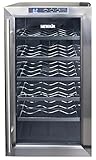 NewAir AW-181E 18 Bottle Thermoelectric Wine Cooler, Black