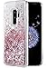 Caka Galaxy S9 Plus Case, Galaxy S9 Plus Glitter Case Liquid Series Luxury Fashion Bling Flowing Liquid Floating Sparkle Glitter Soft TPU Case for Samsung Galaxy S9 Plus (Rose Gold)