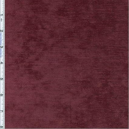 Amazon Com Bordeaux Red Designer Palermo Velvet Chenille Home