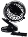 YSIM® Clip on Fan Rechargeable Battery Fan 360 Degree Rotation USB or 18650 Battery Powered to Baby Stroller and Desk with Quietness Black 5