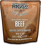 RIGGO Keto Pasta Meat Sauce - 8 Spaghetti Sauce Packets with Gourmet Italian Flavors (2 Servings Ground Beef)