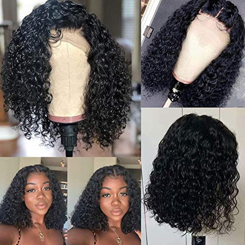 Short-Bob-Wigs-4x4-Lace-Closure-Wigs-Brazilian-Curly-Lace-Front-Wigs-Human-Hair-Jaja-Hair-Deep-Wave-Bob-Wigs-for-Black-Women-150-Density-Pre-Plucked-with-Baby-hair-12-Inch4x4-Lace-Closure