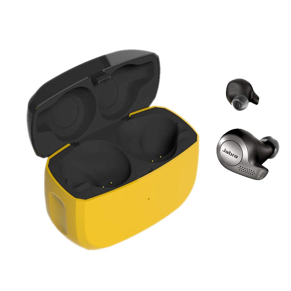 Photo 1 of ***EAR BUDS AND CHARGING WIRE NOT INCLUDED*** Charging Case for Jabra Elite 65t/Active 65t, 500mAh Portable Charger Case Dock Cradle for Jabra Earbuds (Yellow),