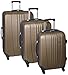 Traveler's Choice Toronto Lightweight Hardside Expandable Spinner Luggage Set, Gold, 3-Piece