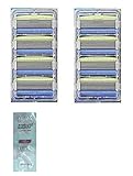 Schick Hydro5 Sensitive Refill Blade Cartridges, (Unboxed) w/ Free Loving Care Conditioner Packette (8)