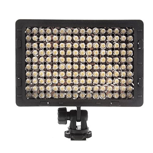Flashpoint 160 LED On Camera Light Studio Dimmable Ultra High Power Camcorder LED Video Light for SONY,Canon,Nikon,Samsung,Olympus Digital SLR Cameras