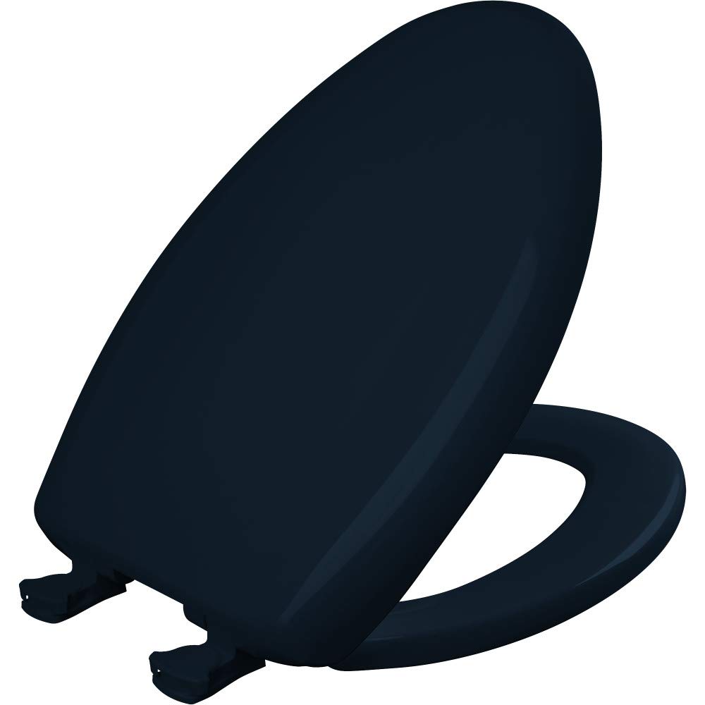 Bemis 1200SLOWT 244 Toilet Seat Will Slow Close, Never Loosen and Easily Remove, Navy, Elongated