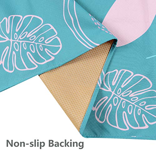 Splat Mat for Under High Chair/Arts/Crafts, WOMUMON Washable Spill Mat