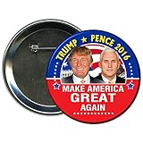 Donald Trump and Mike Pence Round 2016 Campaign Button 1