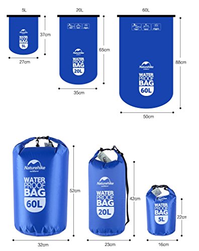 HYSENM-5L20L60L-Ultralight-PVC-Waterproof-Floating-Cell-Phone-Pack-Dry-Sack-With-Shoulder-Strap-For-Travel-Camping-Swimming-Boating-Surfing-Drifting-Skiing