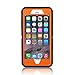Co-Goldguard Case for iPhone 7 Heavy Duty iPhone 8 Cover Durable 3 in 1 Built-in Screen Protector Hard Cover Dust-Proof Shockproof Drop-Proof Shell (Black Orange)
