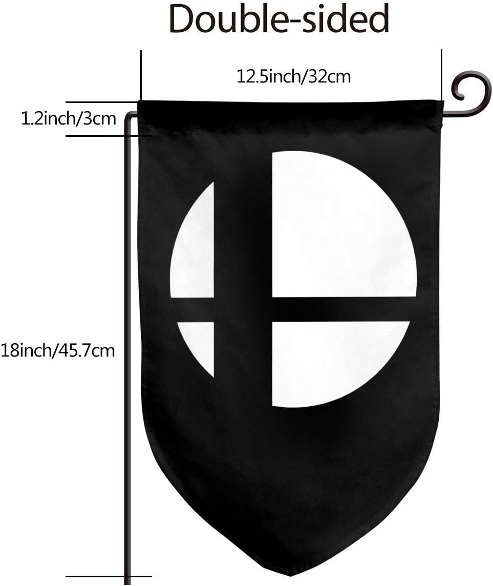 amazon com sdkfhiyd super smash bros logo garden flag double sized print decorative holiday home flag12 5 x 18 inch two sided inches garden outdoor amazon com