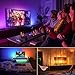 BASON LIGHTING LED TV Backlight,Bason Strip Lights with Remote for 75-82in TV, 4096 DIY Color Changing Lights, SMD 5050 LEDs TV Bias Lighting with Power Supply, Upgraded, Ultra-Long, for TV.