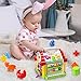 HOMOFY Baby Toys Colorful Musical Baby Little Fun House Lights & Music,Multi Games, Animal Geometric Blocks Learning Educational Toys Girls,Boys,Toddlers Babies