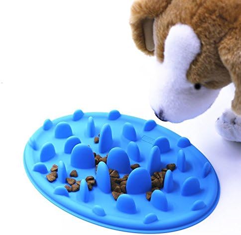 Anti-Choke Slow Feed Dog Bowl, Fun Feeder Interactive Bloat Stop Dog Bowl, Anti-Gulping Dog Bowl, Eco-friendly, Durable and Non Toxic