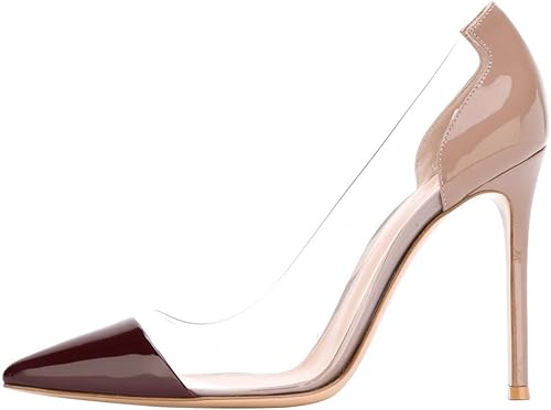 transparent court heels