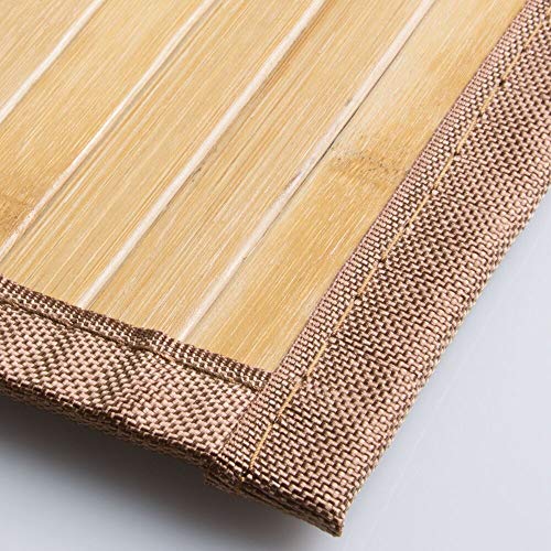 Mdesign Water Resistant Bamboo Floor Mat For Bathroom Extra