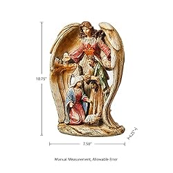 glitzhome 11" H Guardian Angel with Holy