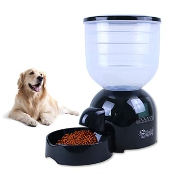 Decdeal Automatic Pet Dog Feeder 11l Dog Food Dispenser Amazon In