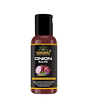 Nagbai Onion Hair Oil For Hair Growth (60 ML Bottle)