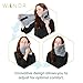Wandr Travel Pillow With Free Eye Mask - Soft Neck Wrap Around Travel PIllow in Lightweight Machine Washable Grey