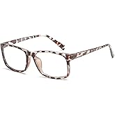 HUIHUIKK Nearsighted Oversize Myopia Glasses Everyday Use Mens Womens Black Distance Glasses (NOT READING GLASSES)