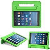 MoKo Case for All-New Amazon Fire HD 8 (2016 6th Generation) - Kids Shock Proof Convertible Handle Light Weight Protective Stand Cover Case for Fire HD 8 Tablet (6th Gen, 2016 release Only), GREEN