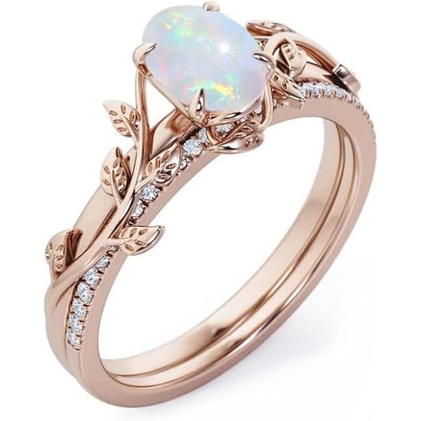 Gemstone Ring Sterling Silver Opal Ring Amazon Sterling Silver