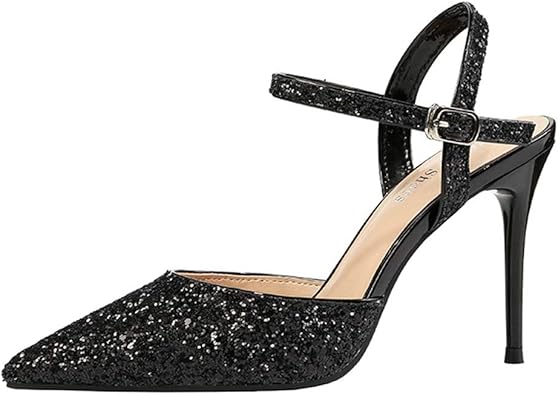 sequin stiletto heels