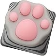 wwkeycaps Special Edition Gaming Keycaps Cherry MX keycaps Machinery Keyboard keycaps Cat's paw Shape is Suitable Mechanical Keyboard (Shorthair/Pink)