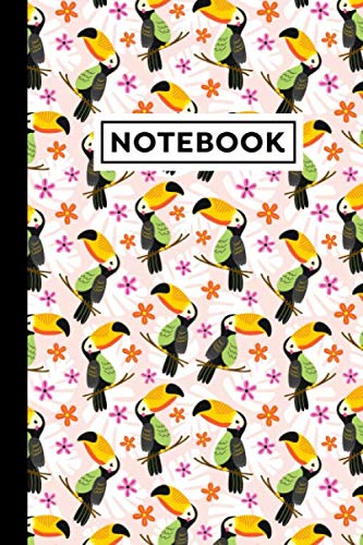 Notebook: Toucan Notebook - Toucan Themed Gift For Toucan Lovers - Toucan Journal - Perfect For Daily Writing, Composition, Note Taking - 6" x 9" - 120 Blank Lined Pages With Toucan Themed Borders