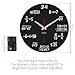 StFlyBro No Ticking Math Wall Clock include 2 Silent Movements and 2 Sets of Clock Hands, Solutions of Equations are equal to Time