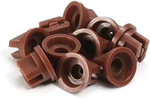 MroMax Flat Fan Spray Tip, 110 Degree Plastic Nozzle for Agricultural, Cleaning, Cooling 10Pcs(Brown)
